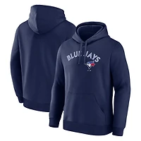 Men's Logo Athletic Navy Toronto Blue Jays Wordmark Hoodie