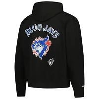 Sweat à capuche surdimensionné Glitch noir pour homme des Toronto Blue Jays de Mitchell & Ness
