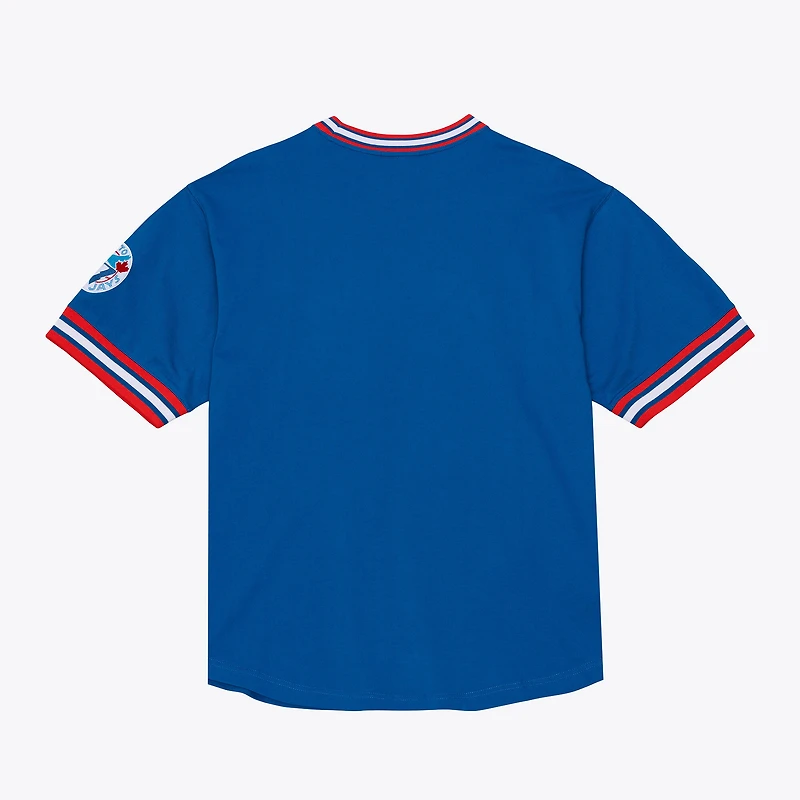 Men's Mitchell & Ness  Blue Toronto Jays Wild Pitch Ringer T-Shirt