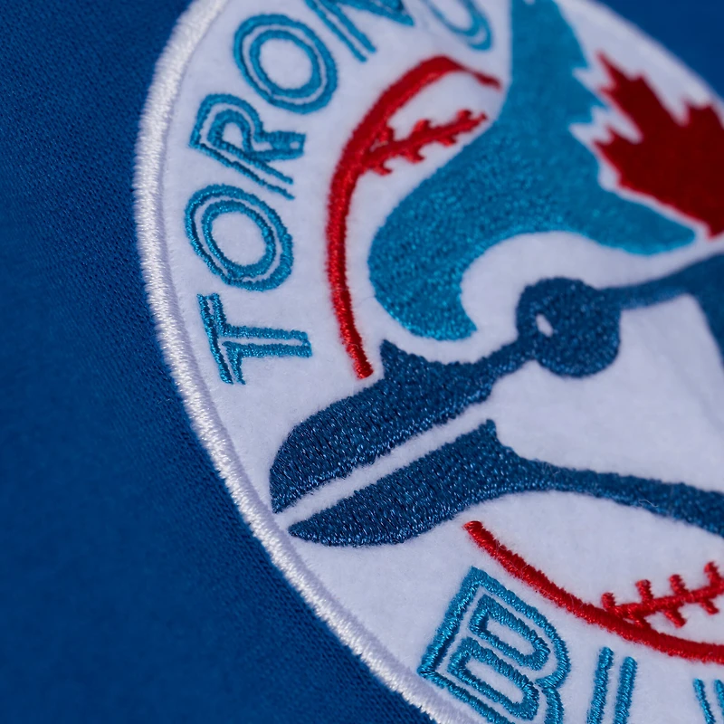 Men's Mitchell & Ness  Blue Toronto Jays Wild Pitch Ringer T-Shirt