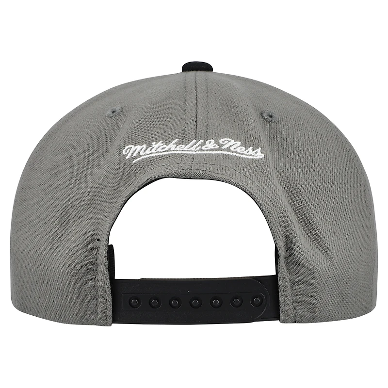 Men's Mitchell & Ness Gray Toronto Blue Jays Cooperstown Collection Basic Flip Snapback Hat