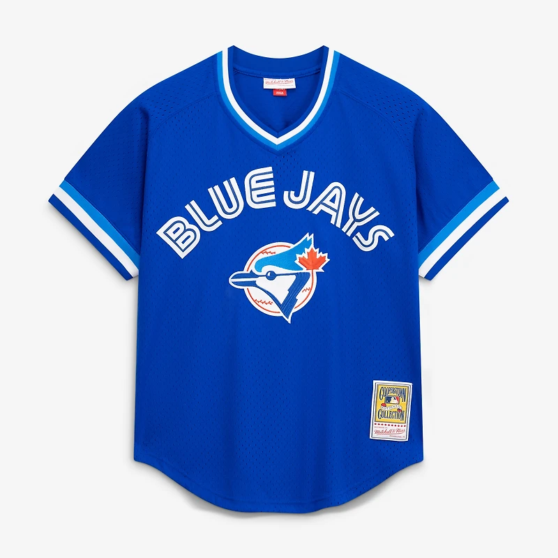 Maillot d'entraînement au bâton authentique Mitchell & Ness Joe Carter des Blue Jays de Toronto pour hommes