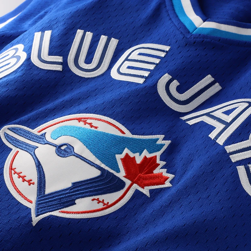 Maillot d'entraînement au bâton authentique Mitchell & Ness Joe Carter des Blue Jays de Toronto pour hommes