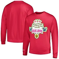 Sweat-shirt à enfiler Mitchell & Ness rose Toronto Blue Jays Watermelon Sugar pour homme