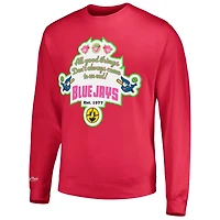 Men's Mitchell & Ness Pink Toronto Blue Jays Watermelon Sugar High Pullover Sweatshirt