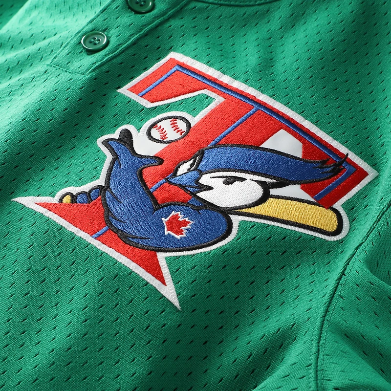 Maillot d'entraînement authentique Mitchell & Ness Roy Halladay vert des Blue Jays de Toronto pour homme