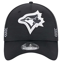 Men's New Era  Black Toronto Blue Jays 2024 MLB Clubhouse 39THIRTY Flex Fit Hat