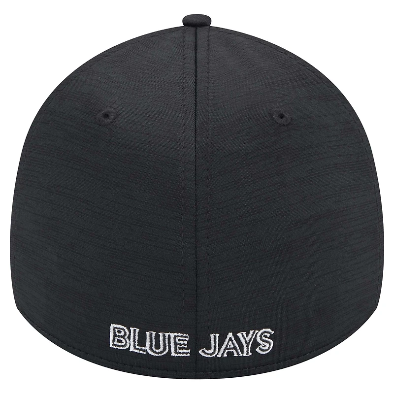 Men's New Era  Black Toronto Blue Jays 2024 MLB Clubhouse 39THIRTY Flex Fit Hat