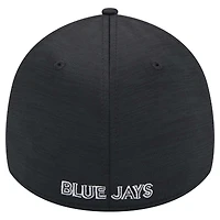Men's New Era  Black Toronto Blue Jays 2024 MLB Clubhouse 39THIRTY Flex Fit Hat