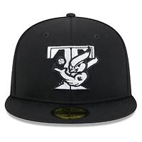 Casquette ajustée MLB Clubhouse 59FIFTY Toronto Blue Jays 2025 New Era noire pour homme