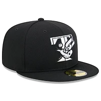 Casquette ajustée MLB Clubhouse 59FIFTY Toronto Blue Jays 2025 New Era noire pour homme