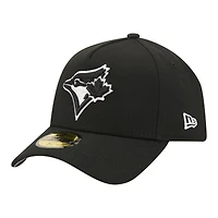 Casquette ajustée New Era noire pour homme, modèle A-Frame 59FORTY des Blue Jays de Toronto