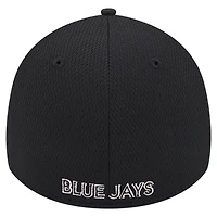 Men's New Era Black Toronto Blue Jays Active Dash Mark 39THIRTY Flex Hat
