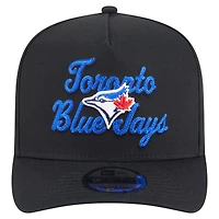 Casquette snapback 9FIFTY A-Frame noire à point de chaîne des Blue Jays de Toronto de New Era pour homme