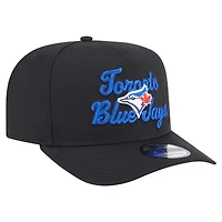 Casquette snapback 9FIFTY A-Frame noire à point de chaîne des Blue Jays de Toronto de New Era pour homme