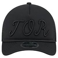 Casquette camionneur ajustable noire New Era 9FORTY City Initial des Blue Jays de Toronto pour homme