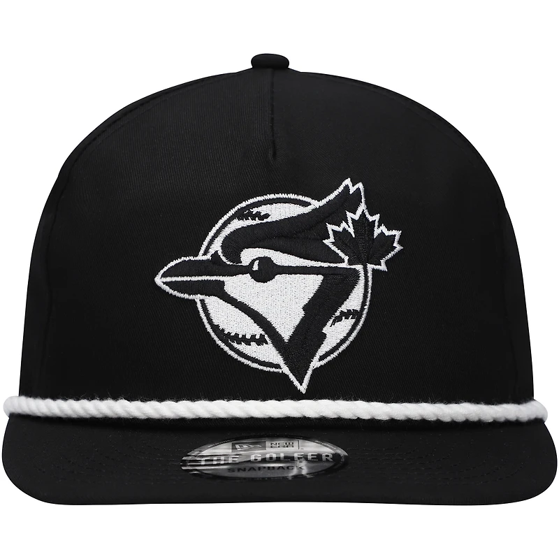 Men's New Era Black Toronto Blue Jays Golfer Snapback Hat