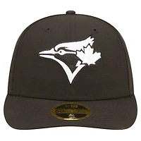 Men's New Era Black Toronto Blue Jays Low Profile 59FIFTY Fitted Hat