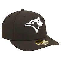 Men's New Era Black Toronto Blue Jays Low Profile 59FIFTY Fitted Hat