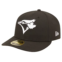 Casquette ajustée 59FIFTY à profil bas des Blue Jays de Toronto New Era pour hommes, noire