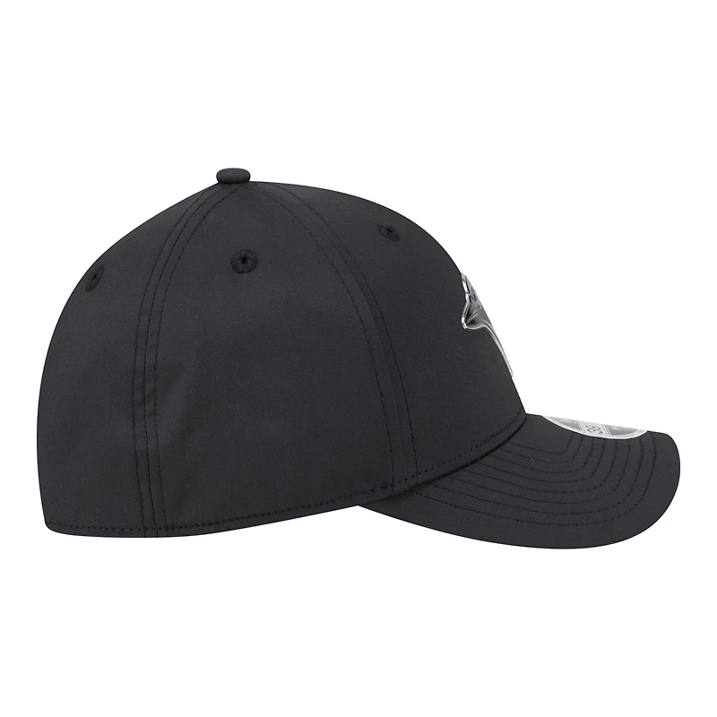 Men's New Era  Black Toronto Blue Jays Metallic 39THIRTY M-Crown Flex Hat