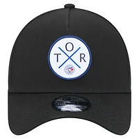 Casquette ajustable Mojo Dojo A-Frame 9FORTY Toronto Blue Jays de New Era pour homme, noire