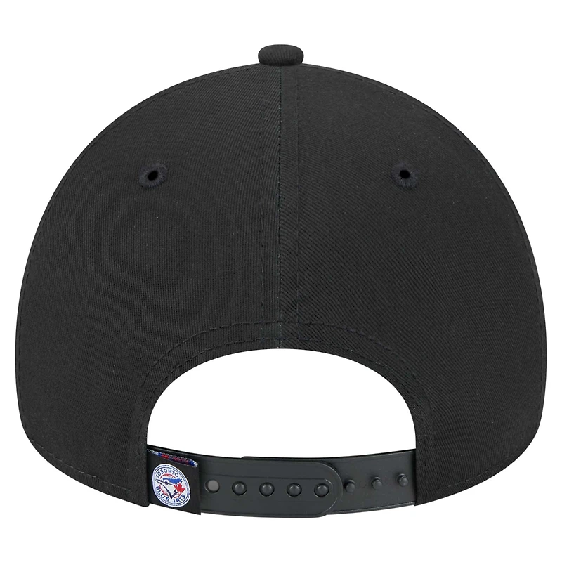 Casquette ajustable Mojo Dojo A-Frame 9FORTY Toronto Blue Jays de New Era pour homme, noire