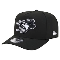 Casquette snapback New Era Motion A-Frame 9FIFTY noire pour homme, Blue Jays de Toronto