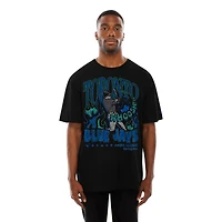 T-shirt surdimensionné noir à imprimé Whoosh des Blue Jays de Toronto pour homme New Era