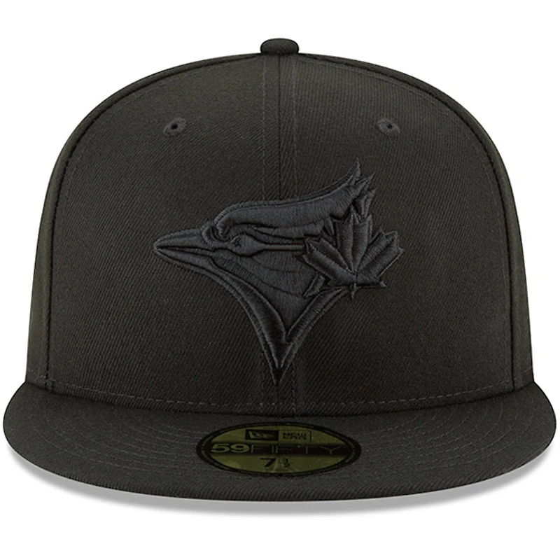 Men's New Era Black Toronto Blue Jays Primary Logo Basic 59FIFTY Fitted Hat
