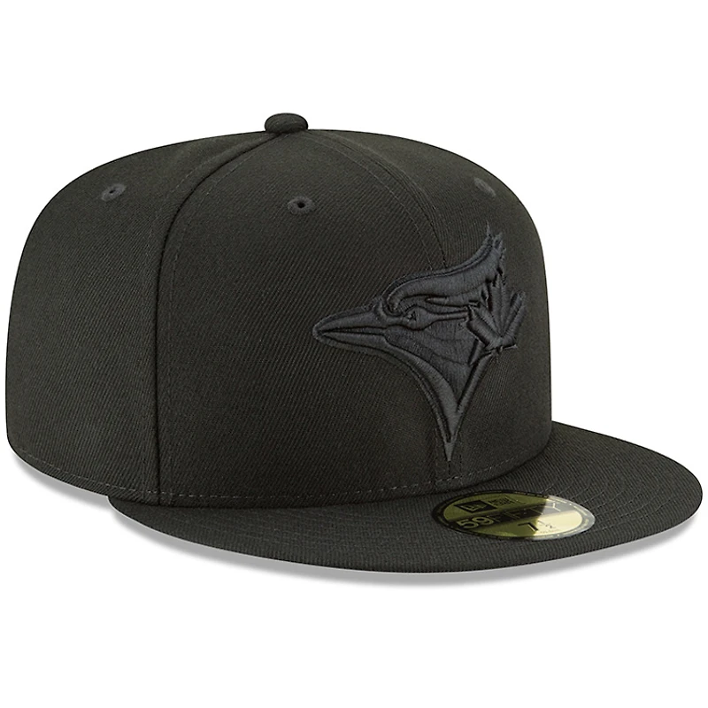 Men's New Era Black Toronto Blue Jays Primary Logo Basic 59FIFTY Fitted Hat