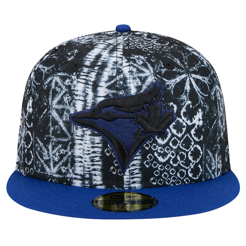 Casquette ajustée 59FIFTY noire des Blue Jays de Toronto New Era pour hommes