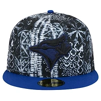 Casquette ajustée 59FIFTY noire des Blue Jays de Toronto New Era pour hommes