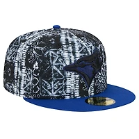 Casquette ajustée 59FIFTY noire des Blue Jays de Toronto New Era pour hommes