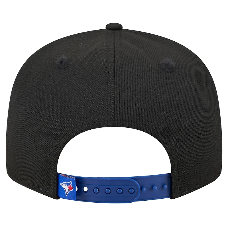 Men's New Era Black Toronto Blue Jays Splatter 9FIFTY Snapback Hat