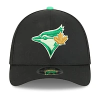 Casquette New Era Flex noire pour homme, édition spéciale Saint-Patrick des Blue Jays de Toronto (39THIRTY).