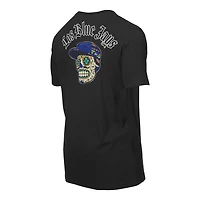 T-shirt noir New Era pour homme avec motif Sugar Skulls des Blue Jays de Toronto