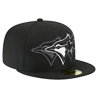 Men's New Era Black Toronto Blue Jays Tri-Hit 59FIFTY Fitted Hat
