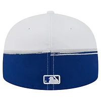 Men's New Era  Blue/White Toronto Blue Jays Paint Stroke 59FIFTY Fitted Hat
