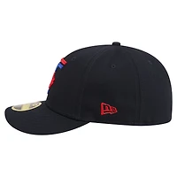 Men's New Era Blue Toronto Jays 50th Season Patch City Connect Low Profile 59FIFTY Fitted Hat