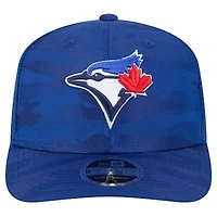 Casquette extensible à bouton-pression New Era pour hommes des Blue Jays de Toronto Adventure Camo 9SEVENTY Trucker