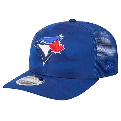 Casquette extensible à bouton-pression New Era pour hommes des Blue Jays de Toronto Adventure Camo 9SEVENTY Trucker