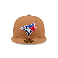 Casquette ajustée 59FIFTY marron des Blue Jays de Toronto New Era pour hommes