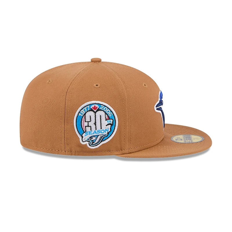 Casquette ajustée 59FIFTY marron des Blue Jays de Toronto New Era pour hommes