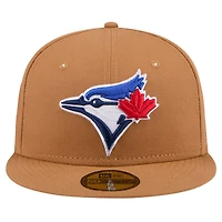 Casquette ajustée 59FIFTY marron des Blue Jays de Toronto New Era pour hommes