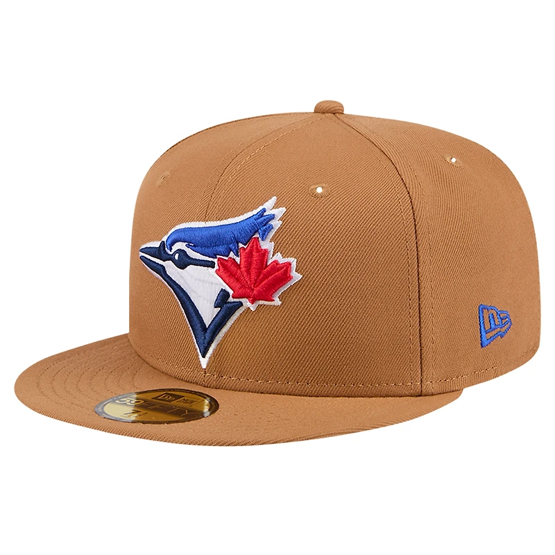 Casquette ajustée 59FIFTY marron des Blue Jays de Toronto New Era pour hommes