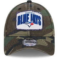 Casquette réglable camouflage Toronto Blue Jays Gameday 9FORTY New Era pour hommes