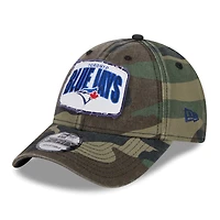 Casquette réglable camouflage Toronto Blue Jays Gameday 9FORTY New Era pour hommes
