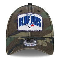 Casquette réglable camouflage Toronto Blue Jays Gameday 9FORTY New Era pour hommes