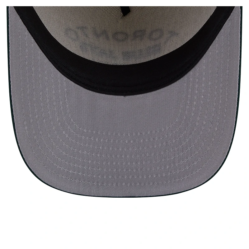 Men's New Era  Cream/Dark Green Toronto Blue Jays Chrome A-Frame 9FIFTY Snapback Hat